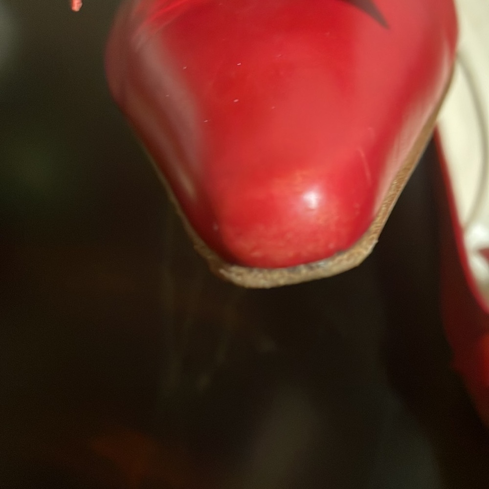 Ursula Mascaro Size 38 US 8 Red Flats Great Condition Flower on top of shoe - Picture 8 of 13